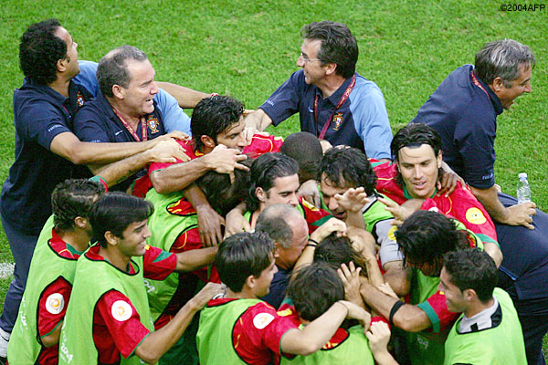 Португалия празднует победу